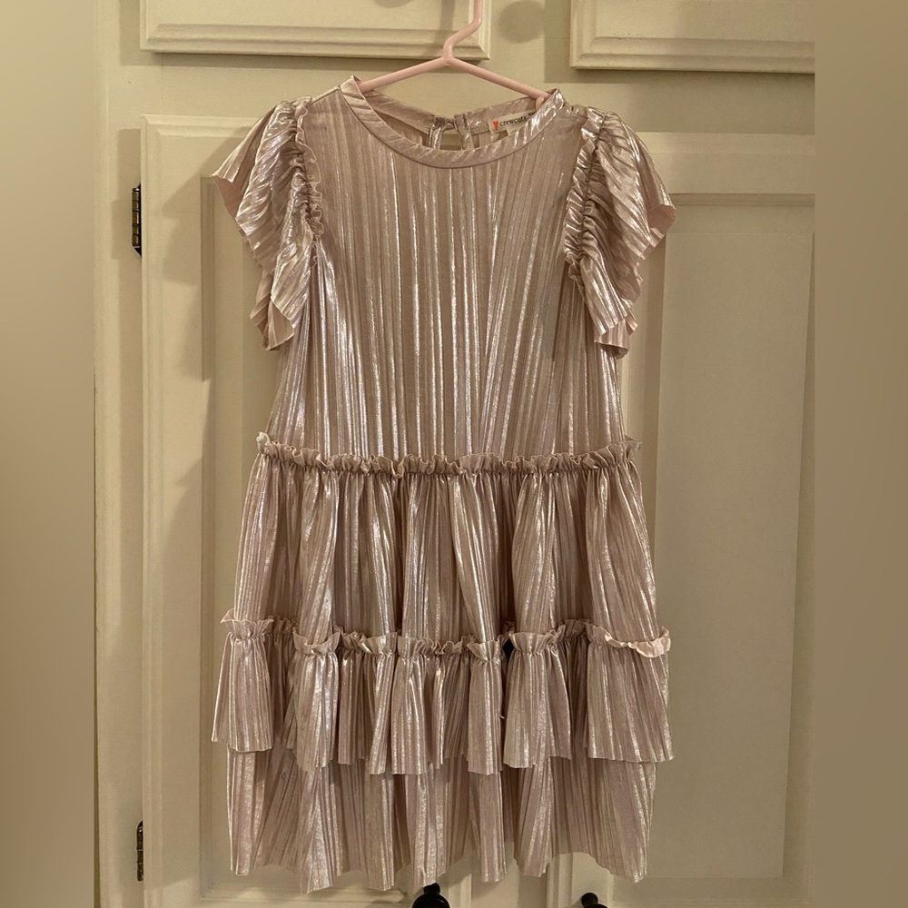 Crewcuts Size 4 metallic pink/silver dress. Great condition. Worn twice.